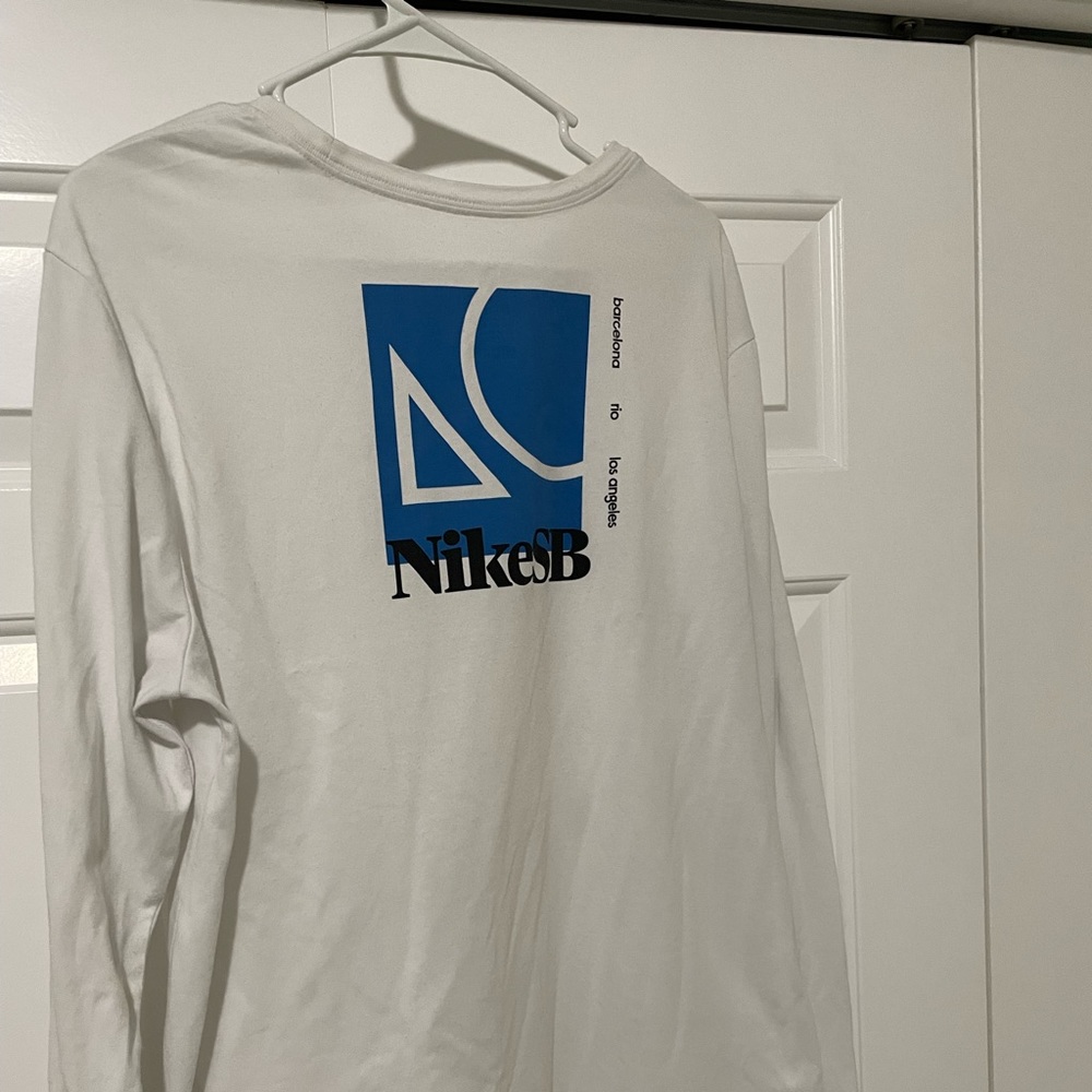 Nike SB White Long-sleeve Shirt Dri-Fit